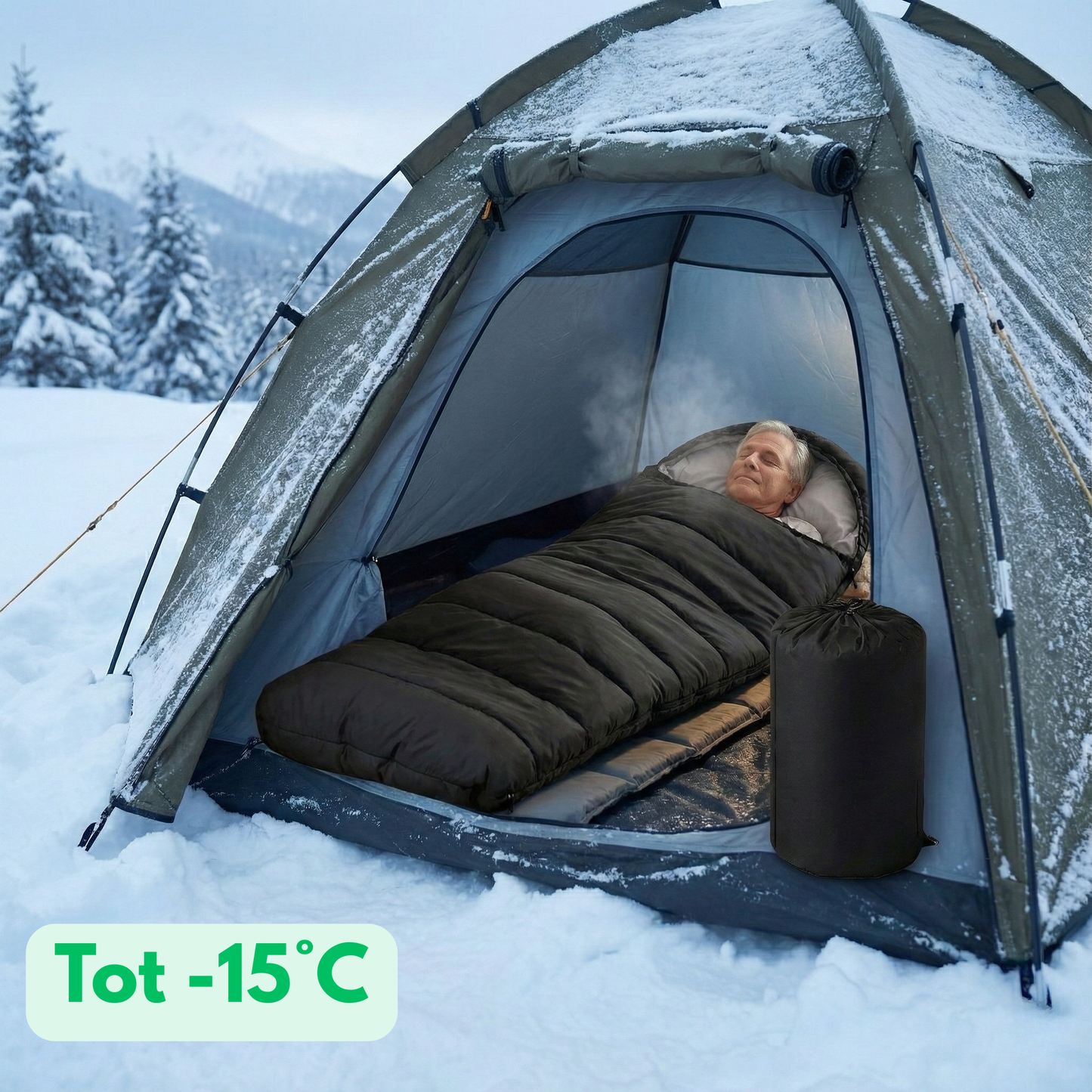 Sleep Lite™ | Comfortabele en Extra Warme Winter Slaapzak