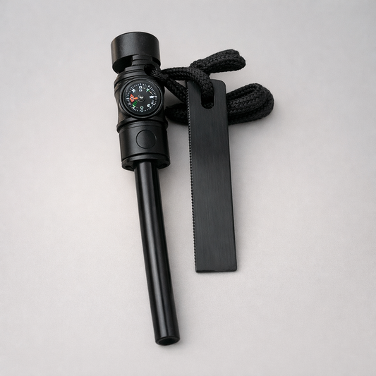 Fire Pro | 3-in-1 Vuurstarter, Kompas & Fluit