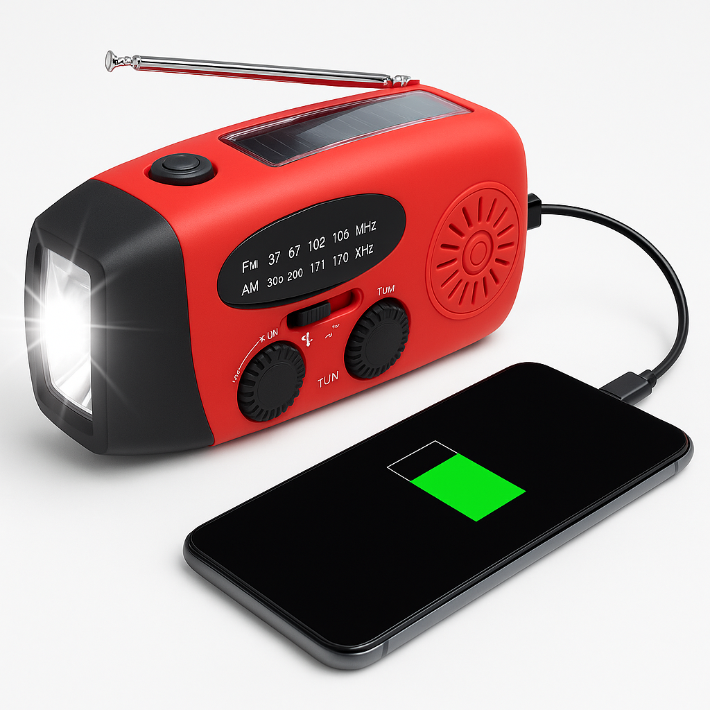 Power Lite™ | 3-in-1 Noodradio, Zaklamp & Powerbank