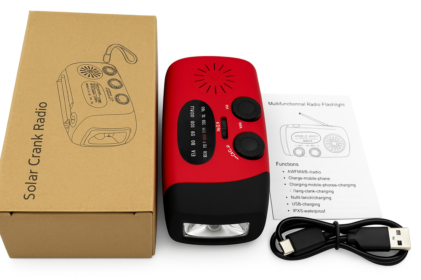 Power Lite™ | 3-in-1 Noodradio, Zaklamp & Powerbank