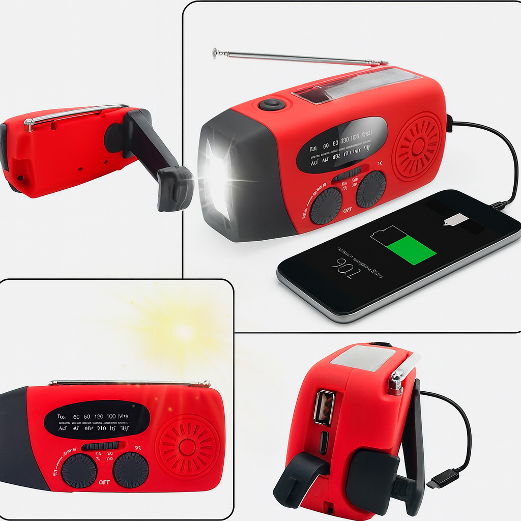Power Lite™ | 3-in-1 Noodradio, Zaklamp & Powerbank