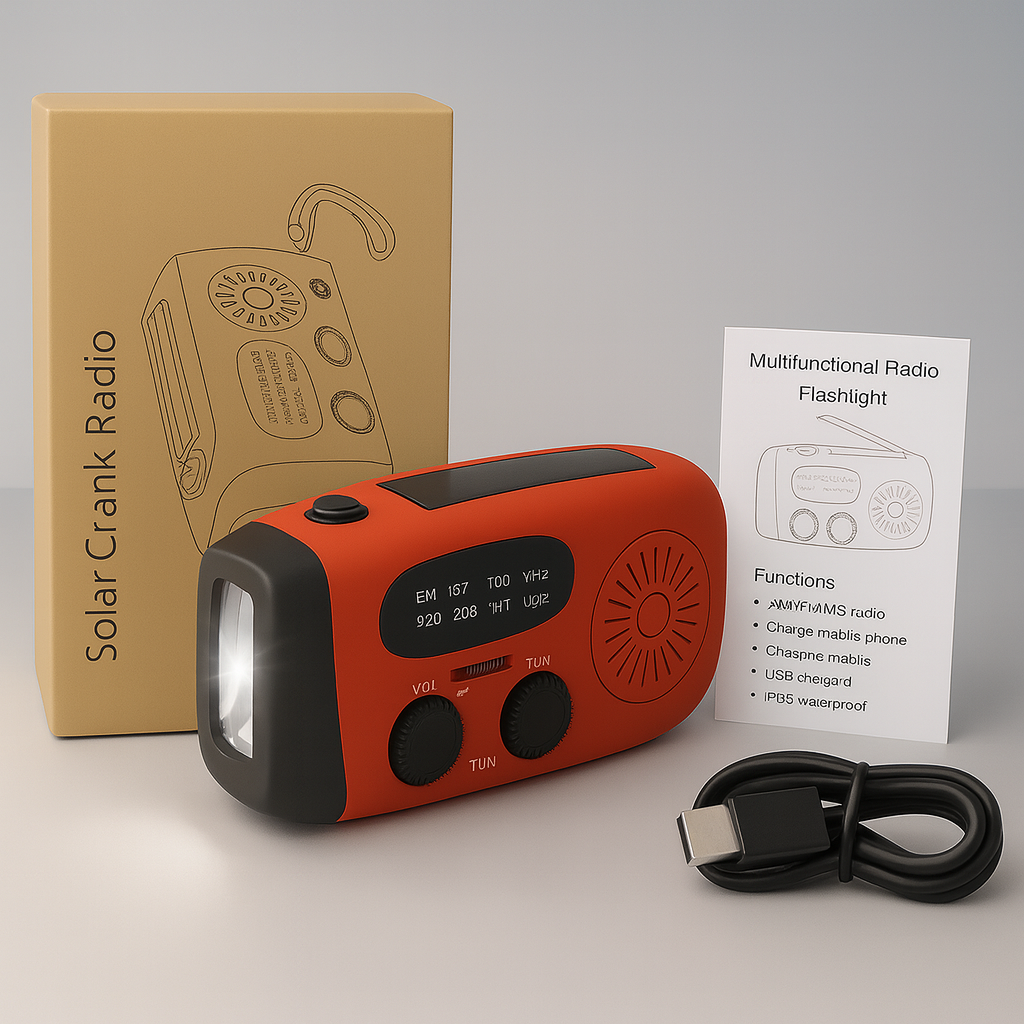 Power Lite™ | 3-in-1 Noodradio, Zaklamp & Powerbank