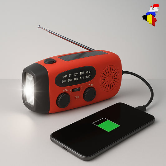 Power Lite™ | 3-in-1 Noodradio, Zaklamp & Powerbank